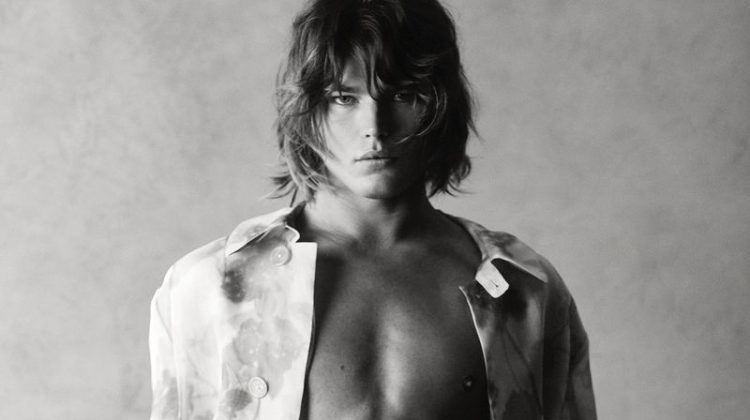 Jordan Barrett Hits the Studio in Fendi for GQ Style Australia