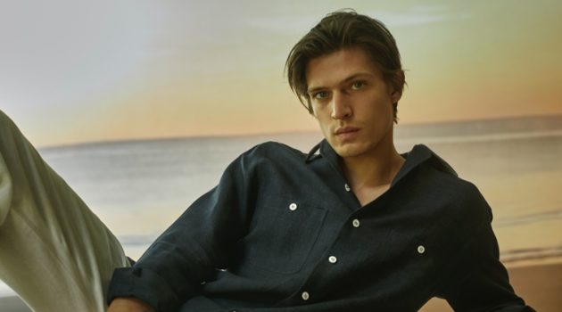 A Chic Summer Arrives with Loro Piana x Mytheresa Capsule Collection Edoardo Sebastianelli stars in the Loro Piana x Mytheresa capsule collection campaign.