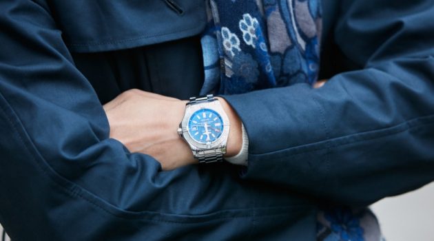 The Most Stylish Watches of 2021 Man Wearing Bretling Watch Cropped