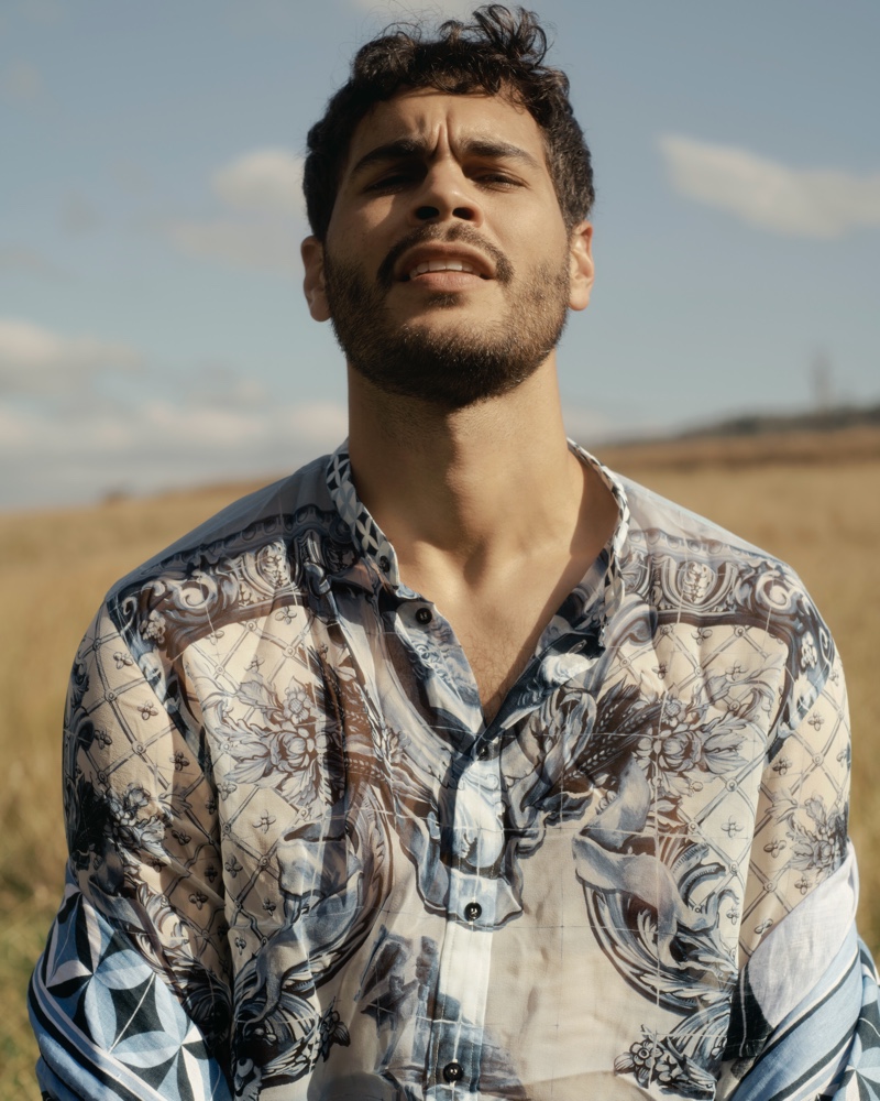» Nathan McGuire Ventures Outdoors for Desire Homme Cover Story Nathan McGuire 2021 Desire Homme 006