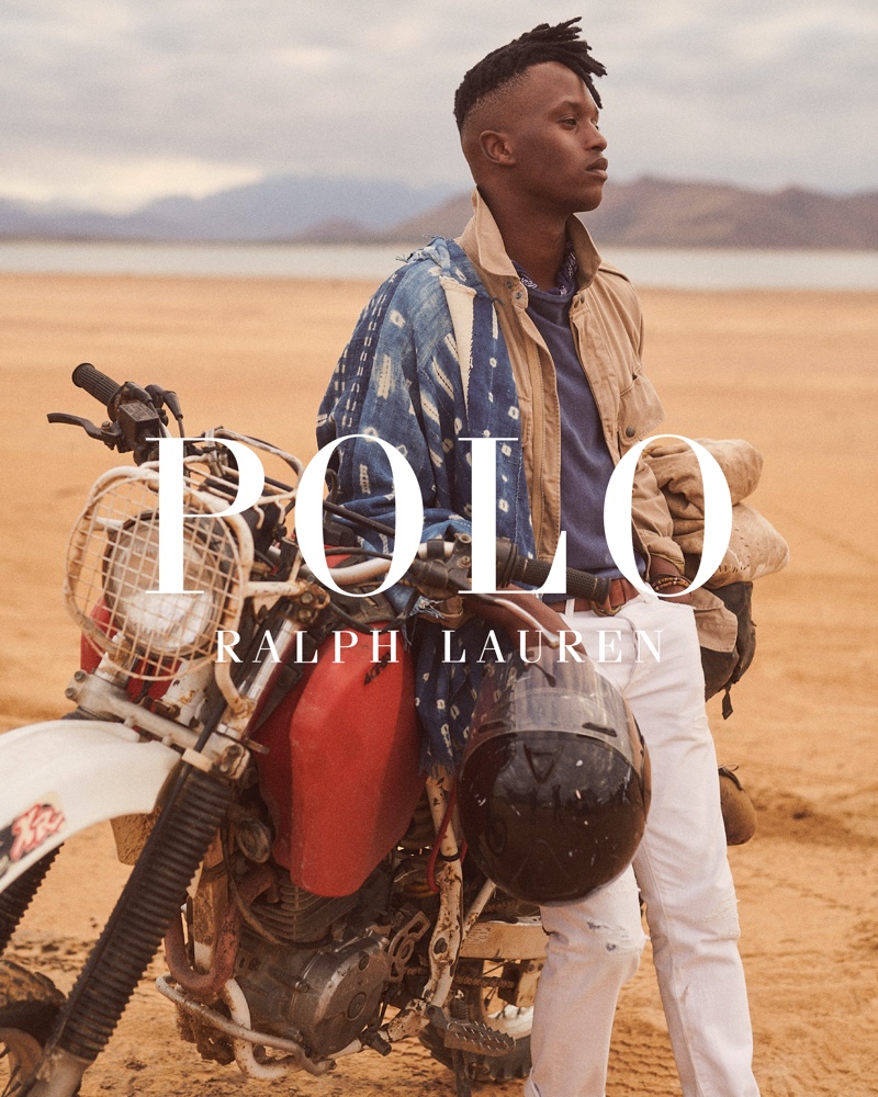 Lwakhe Matiwane embraces safari style for POLO Ralph Lauren's Wild Coast collection campaign.