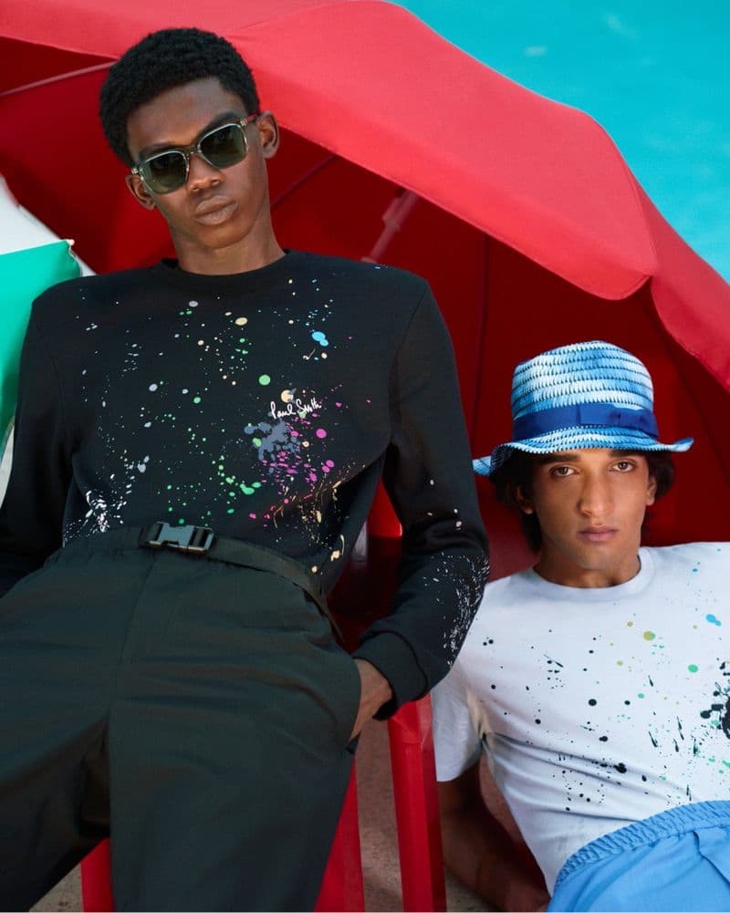 Paul Smith enlists models Ottawa Kwami and Scott Licznerski to front its spring-summer 2021 campaign.