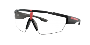 Prada Linea Rossa Man PS 03XS - Frame color: Black Rubber, Lens color: Clear, Size 44-00/125 Prada Linea Rossa Man PS 03XS - Frame color: Black Rubber, Lens color: Clear, Size 44-00/125
