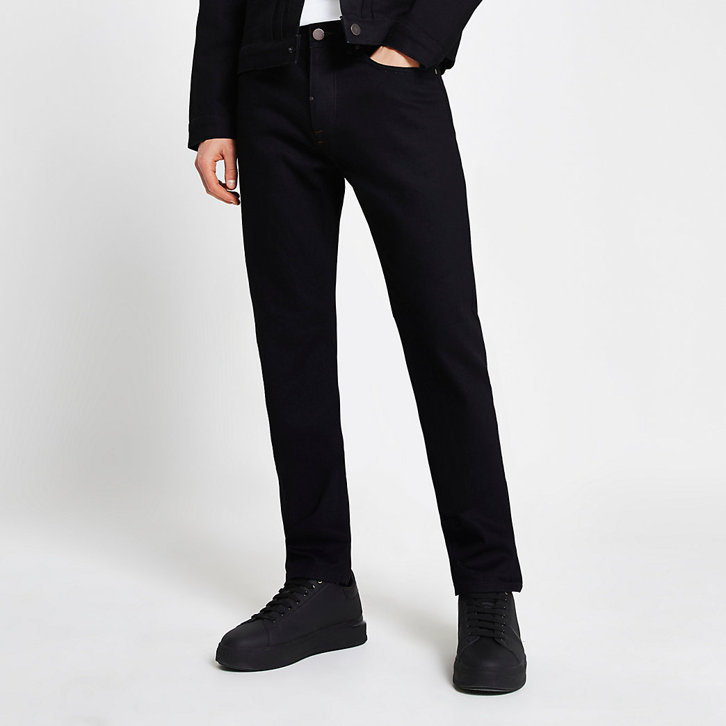 river island mens black jeans
