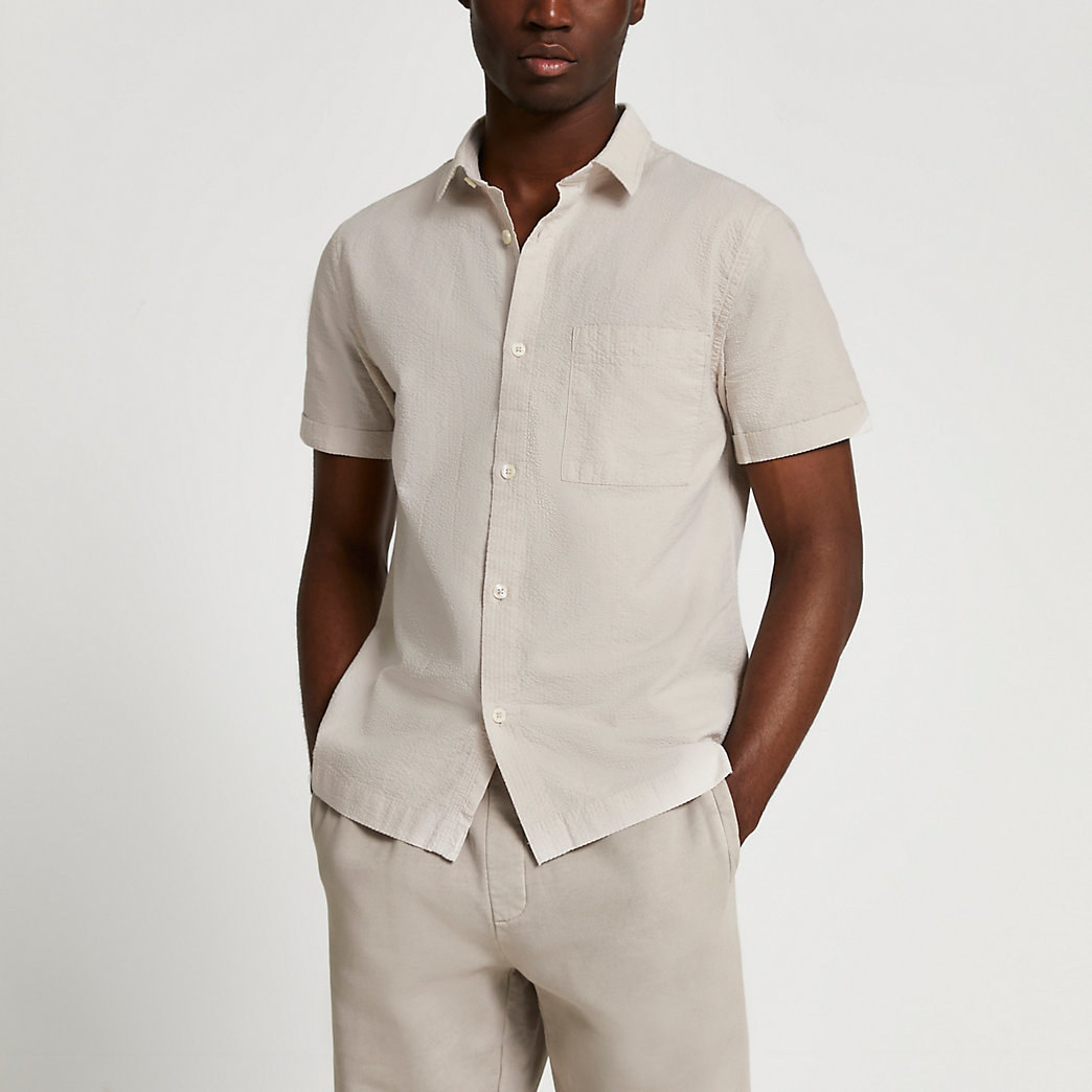 stone colored shirt