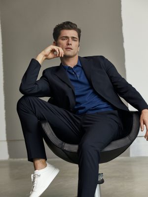 Sean O'Pry 2021 Massimo Dutti Men's Suits