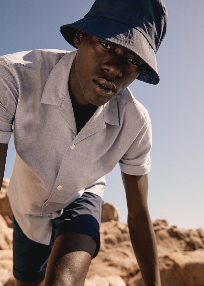 Alpha Dia fronts Selected's spring-summer 2021 campaign.