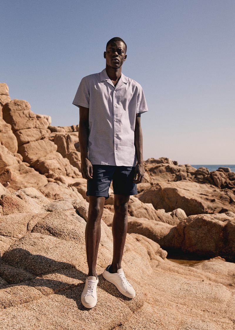 Front and center, Alpha Dia appears in Selected's spring-summer 2021 campaign.
