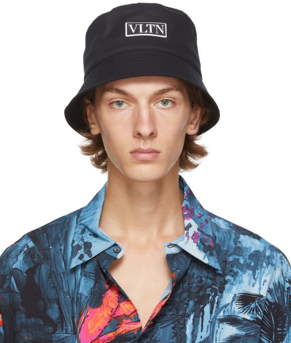 valentino straw bucket hat