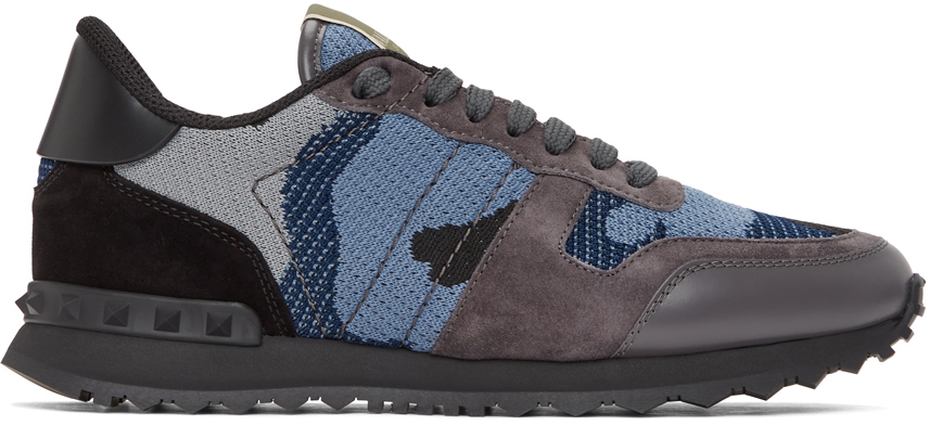 valentino shoes blue camo