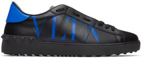 Valentino Garavani Black & Blue Valentino Garavani 'VLTN' Open Sneakers Valentino Garavani Black & Blue Valentino Garavani 'VLTN' Open Sneakers
