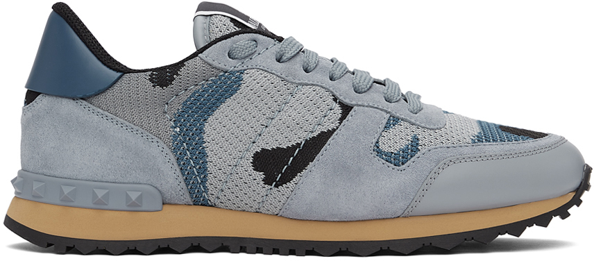 valentino shoes blue camo
