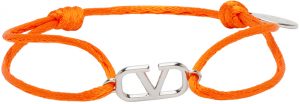 Valentino Garavani Orange Cord VLogo Bracelet Valentino Garavani Orange Cord VLogo Bracelet