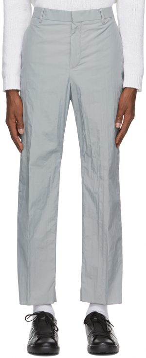 Valentino Grey Taffeta Trousers Valentino Grey Taffeta Trousers