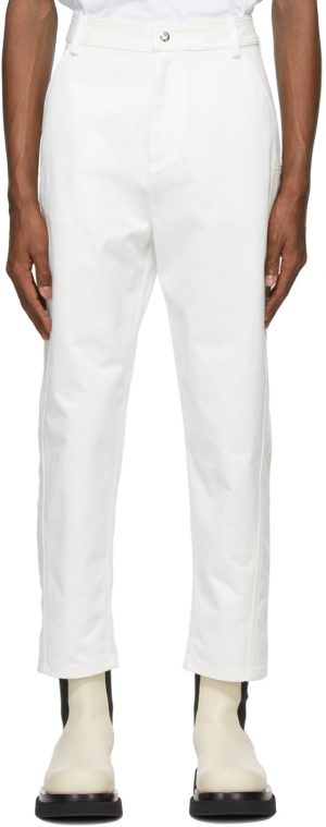 Valentino White Twill Trousers Valentino White Twill Trousers