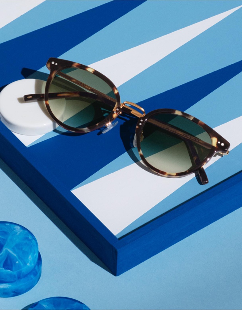 Warby Parker Elina Truffle Tortoise with Polished Gold Sunglasses