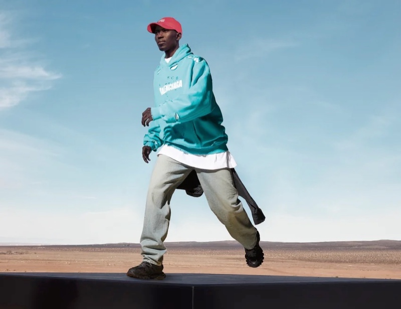 Baggy proportions are front and center as Armando Cabral rocks Balenciaga. » Armando Cabral Dons the Designer Collections for Neiman Marcus Baggy proportions are front and center as Armando Cabral rocks Balenciaga.
