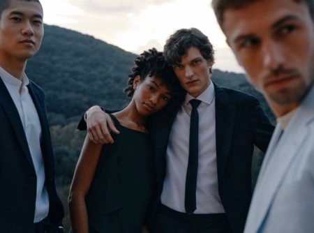 Yun Hoseok, Naomi Chin Wing, Valentin Caron, and James Yates front BOSS' spring-summer 2021 Special Occasions campaign.