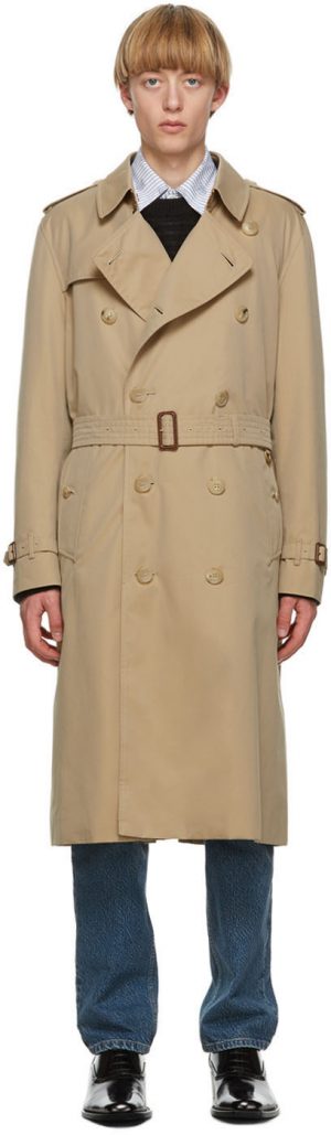 Burberry Beige Kensington Long Trench Coat Burberry Beige Kensington Long Trench Coat
