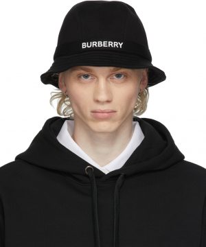 Burberry Black Jersey Bucket Hat Burberry Black Jersey Bucket Hat