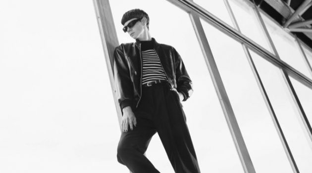 Isaac Lane Embraces Cool Black Style for Celine Campaign