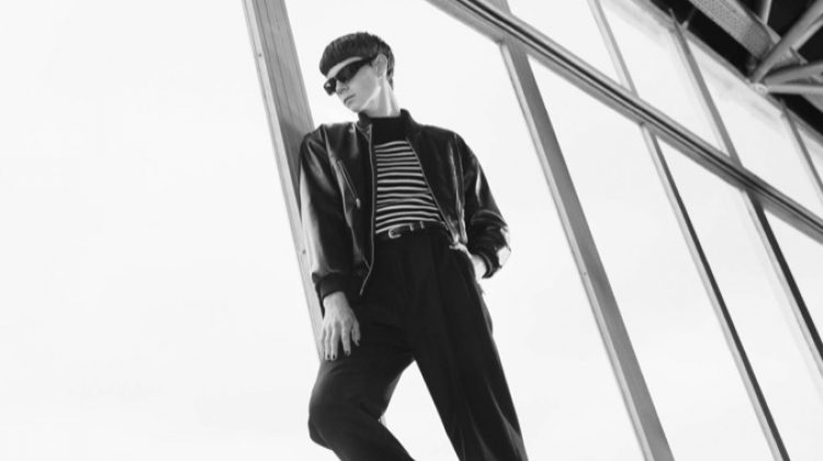 Isaac Lane Embraces Cool Black Style for Celine Campaign
