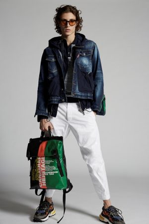 DSQUARED2 Men Denim outerwear Blue Size XXL 99% Cotton 1% Elastane DSQUARED2 Men Denim outerwear Blue Size XXL 99% Cotton 1% Elastane