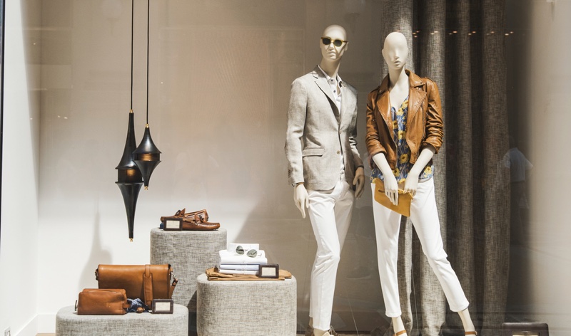 Fashion Mannequins Display Window Store