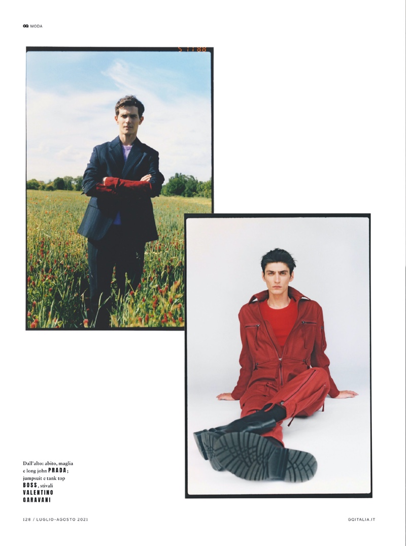 » Vincent, Mihai & Rachide Tackle Elegant Fall Style for GQ Italia GQ Italia 2021 Fashion Editorial 007