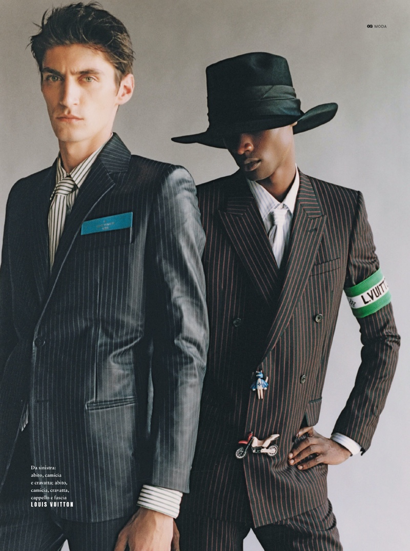 » Vincent, Mihai & Rachide Tackle Elegant Fall Style for GQ Italia GQ Italia 2021 Fashion Editorial 008