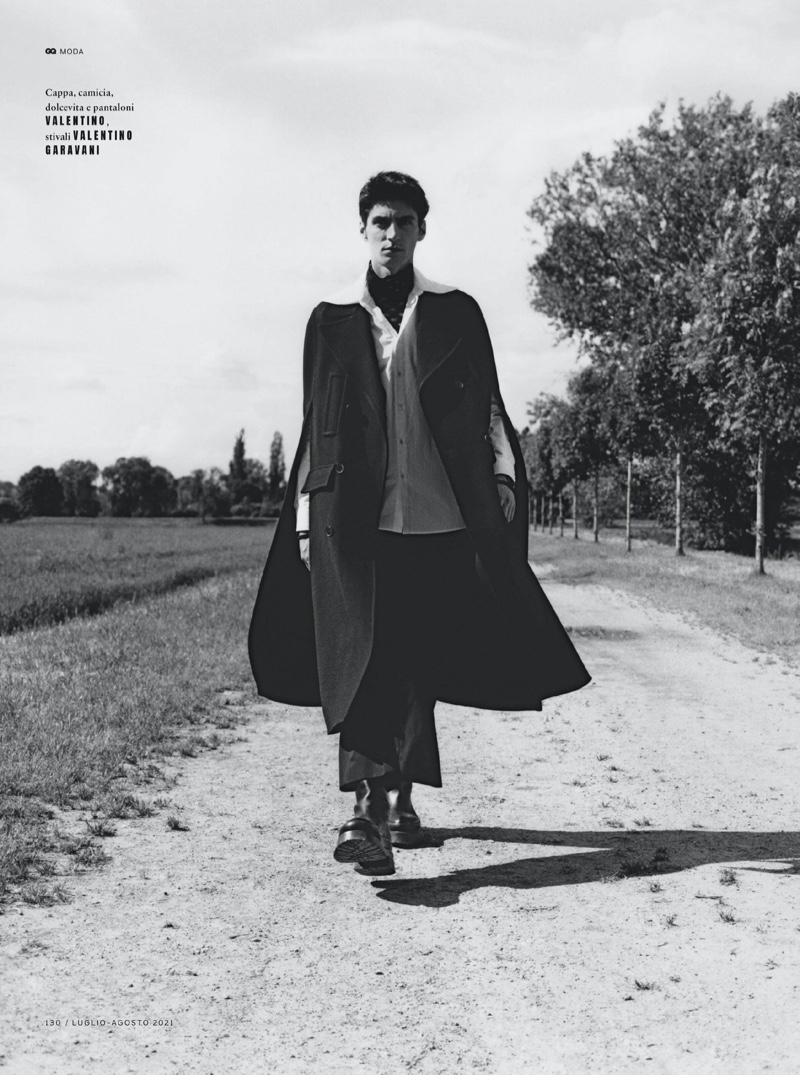 » Vincent, Mihai & Rachide Tackle Elegant Fall Style for GQ Italia GQ Italia 2021 Fashion Editorial 009
