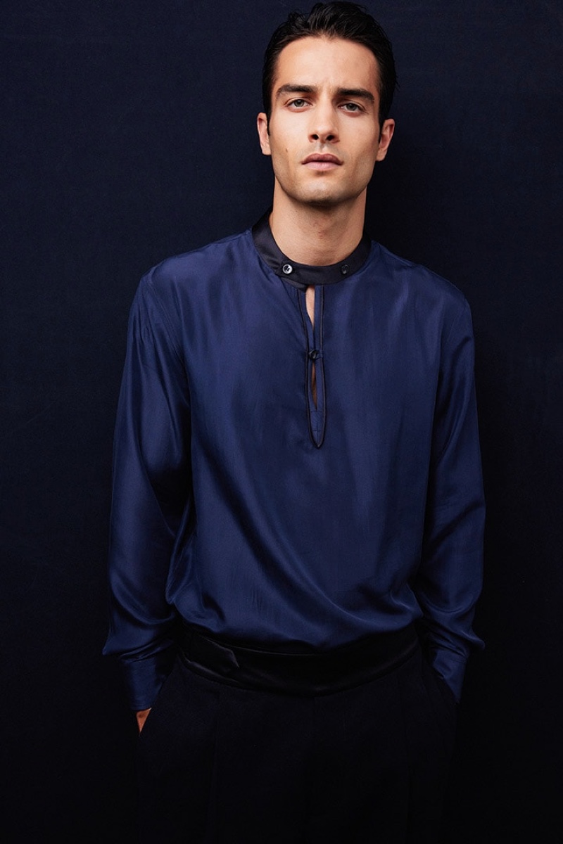 Aleksandar Rusic, who had the pleasure of opening and closing Giorgio Armani's spring-summer 2022 show.