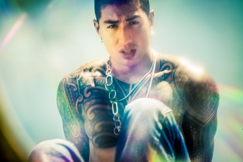 Tyson Andrews wears necklace Martine Ali and earring Telfar. » Isaac, Tyson, Govi & Hunter Star in a Hot Boy Summer Tyson Andrews wears necklace Martine Ali and earring Telfar.