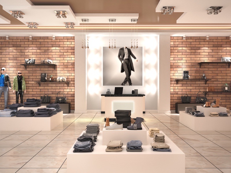 Interior Design Mens Clothing Store Concept