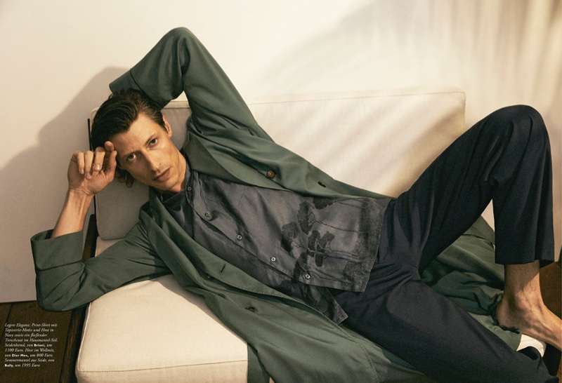 Jonas Mason Dons Chic Numbers for Monsieur Cover Shoot