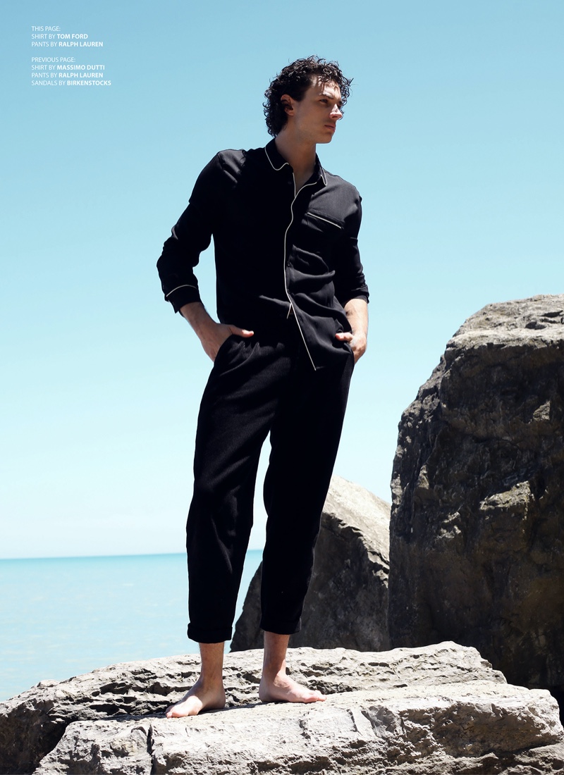 Luke wears shirt Tom Ford and pants Ralph Lauren. » Luke Murch is 'Rock Steady' Luke wears shirt Tom Ford and pants Ralph Lauren.