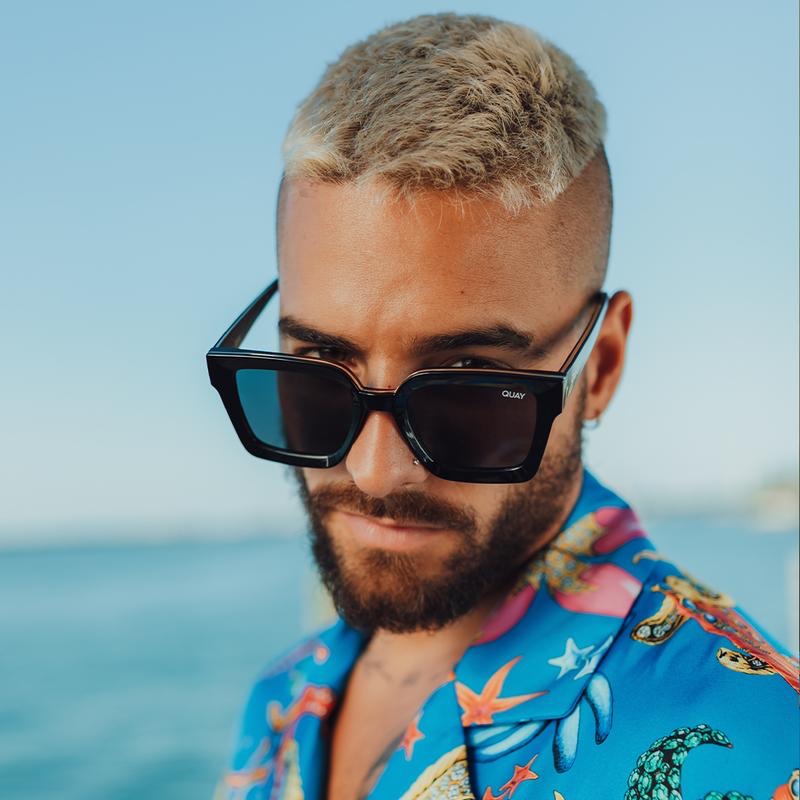 Maluma Quay 2021 Eyewear Collaboration PDP June FOOLS GOLD BLACKBLACK 1Q5A0255 1080x1080 07d12203 cfff 4563 abac