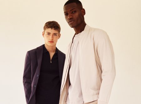 Models Valentin Humbroich and Bambi Kouyate come together as the faces of Mango Man's Clean collection.