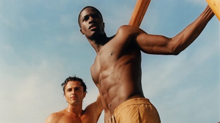 Mukasa Kakonge & Alberto Perazzolo Channel ’70s in Mango Summer Collection