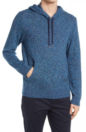 Men's Club Monaco Feel Good Hoodie Sweater, Size Medium - Blue Men's Club Monaco Feel Good Hoodie Sweater, Size Medium - Blue