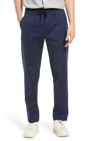 Men's Club Monaco Stretch Cotton Blend Travel Pants, Size Small - Blue Men's Club Monaco Stretch Cotton Blend Travel Pants, Size Small - Blue