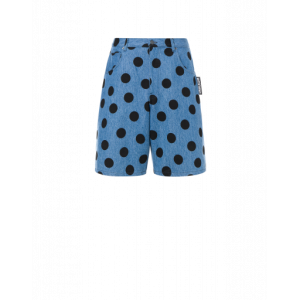 Polka Dots Denim Bermuda Shorts Polka Dots Denim Bermuda Shorts
