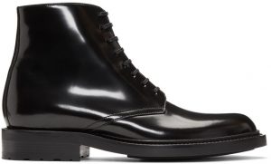 Saint Laurent Black Army Derby Boots Saint Laurent Black Army Derby Boots