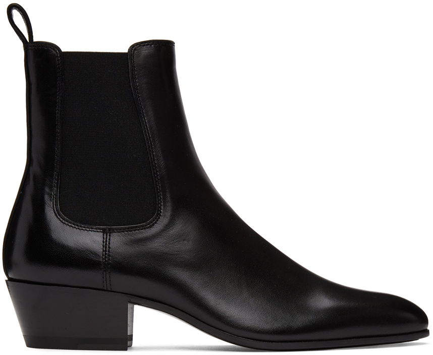 Saint Laurent Black Cole Chelsea Boots | The Fashionisto