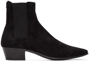 Saint Laurent Black Suede Dylan Chelsea Boots Saint Laurent Black Suede Dylan Chelsea Boots