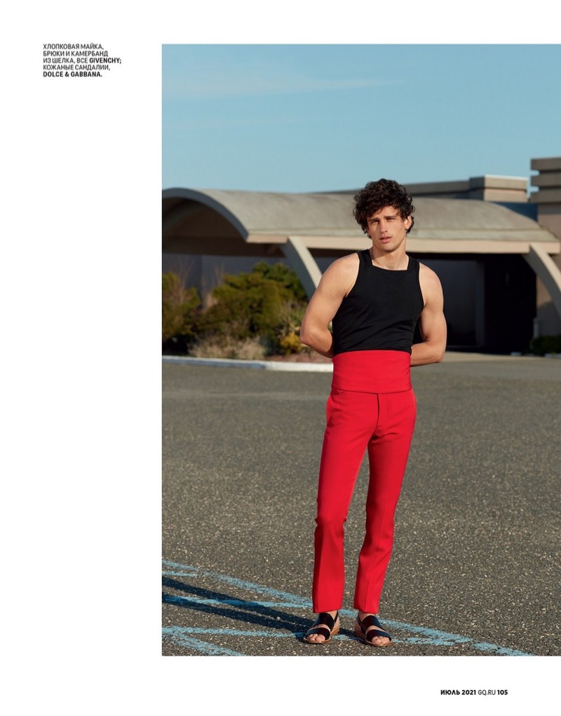 » Simon Nessman Charms in Bright Summer Fashions for GQ Russia Simon Nessman 2021 GQ Russia Fashion Editorial 006