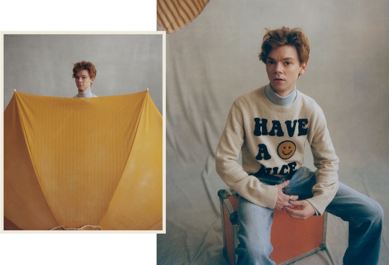 Thomas Brodie Sangster 2021 Mr Porter Photoshoot 004