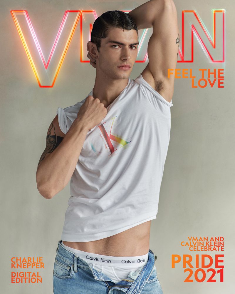 Charlie Knepper covers the VMAN's Pride 2021 issue. » Isaac Cole Powell, Charlie Knepper + More Cover VMAN in Calvin Klein for Pride Issue Charlie Knepper covers the VMAN's Pride 2021 issue.