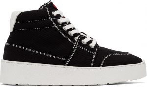 AMI Alexandre Mattiussi Black Ami De Coeur High Sneakers AMI Alexandre Mattiussi Black Ami De Coeur High Sneakers
