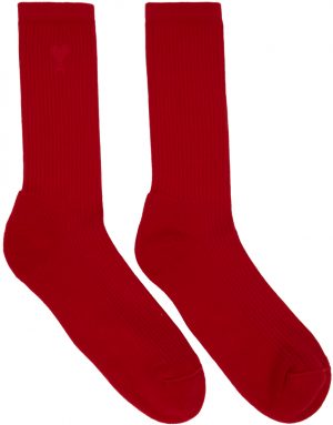AMI Alexandre Mattiussi Three-Pack Multicolor Ami De Coeur Socks AMI Alexandre Mattiussi Three-Pack Multicolor Ami De Coeur Socks